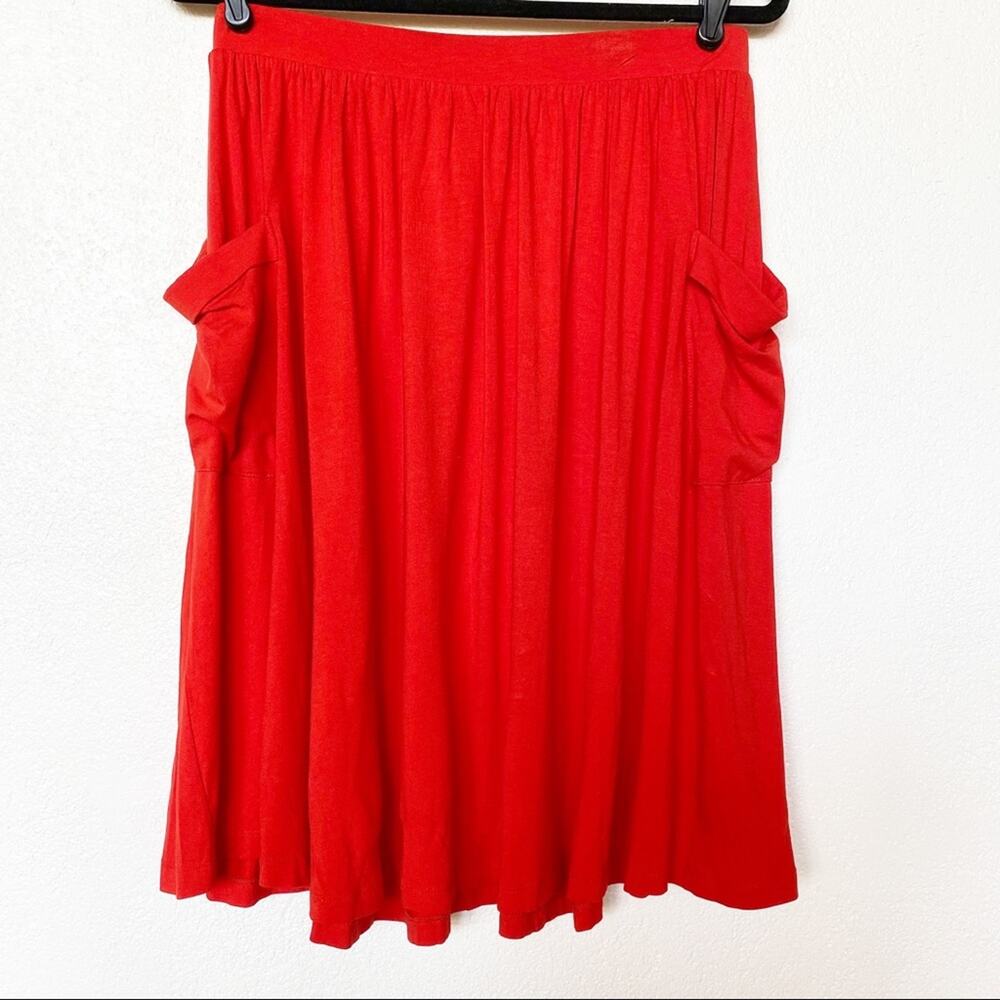 ASOS Bright Coral Red Pocket Skirt Size 10